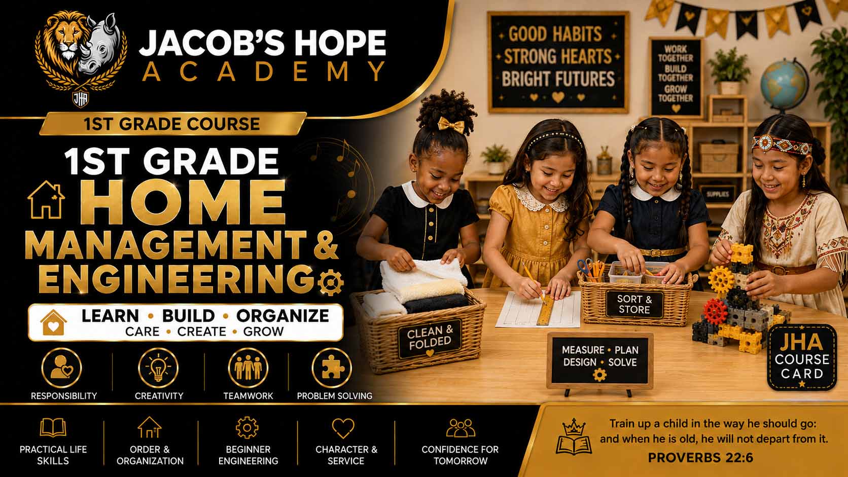 JHA | 1st Grade | Home Management & Engineering